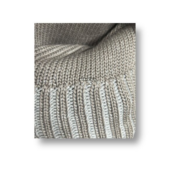 Lafayette 148 Jute Dove Cotton Silk Sweater Boxy Knit Academia Minimalist Sz L - Picture 11 of 13